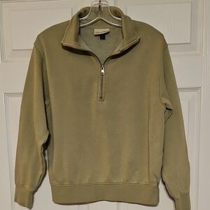 Universal Thread Sage Quarter-zip Pullover Sweatshirt Sweater